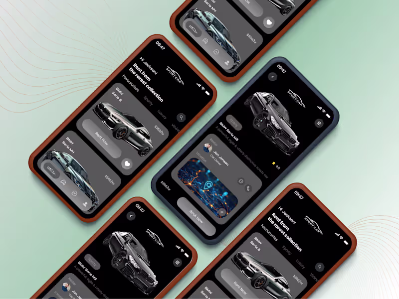 Cover image for Sport Car Rental App - Mobile UI Design