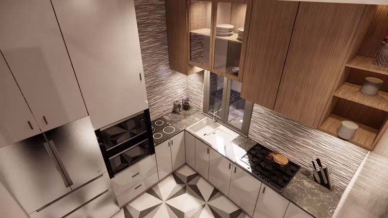 Cover image for A SMALL KITCHEN DESIGN