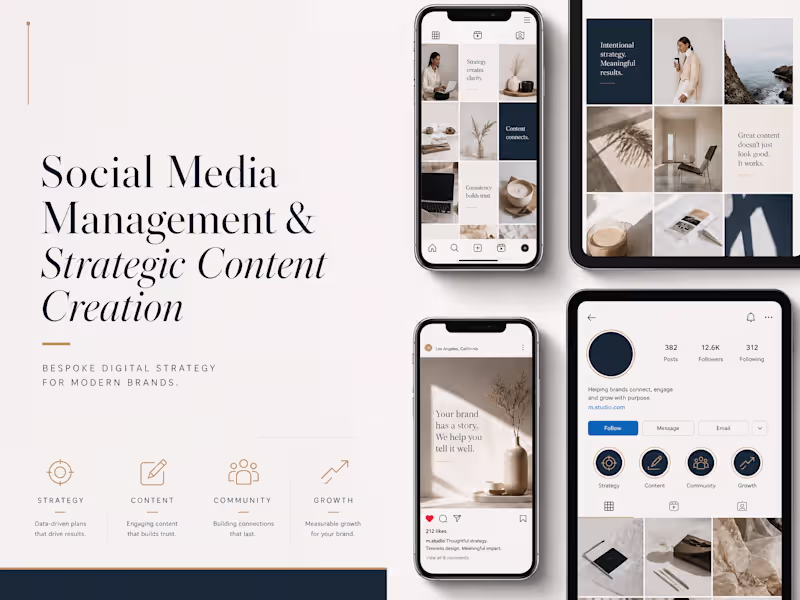 Cover image for Social Media Management & Strategic Content Creation