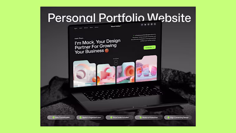 Cover image for Personal Portfolio Website to Highlight Your Work