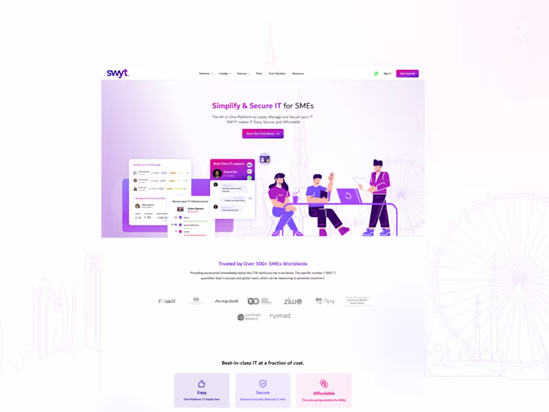 Cover image for SWYT - Website for IT Service Provider