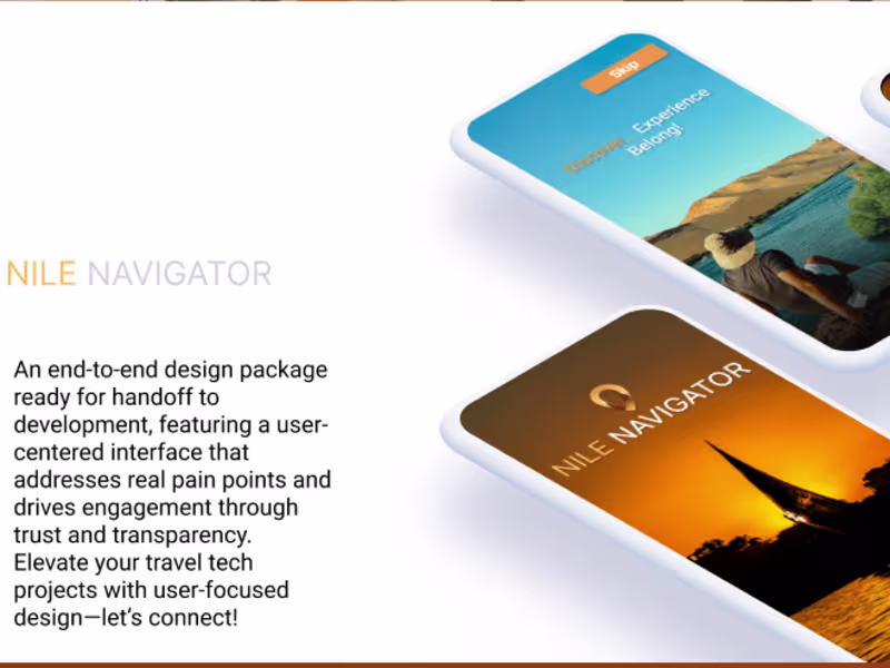 Cover image for NILE NAVIGATOR UX CASE SRUDY