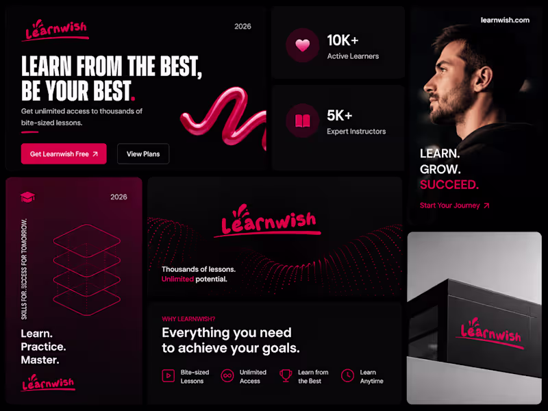 Cover image for UI Design for Learnwish AI Marketing Platform