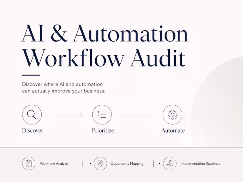 Cover image for AI & Automation Workflow Audit