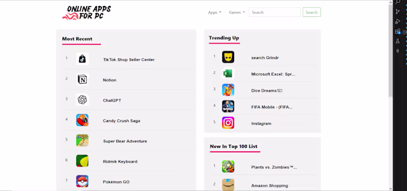 Cover image for Apps Info using Selenium/Laravel and Bootstrap