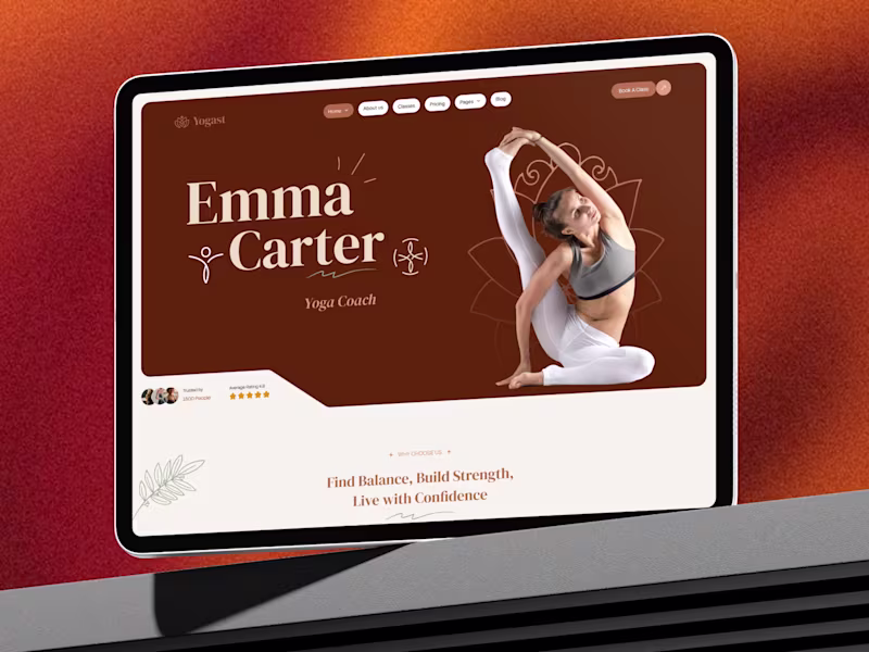Cover image for Yoga Coach Framer Template