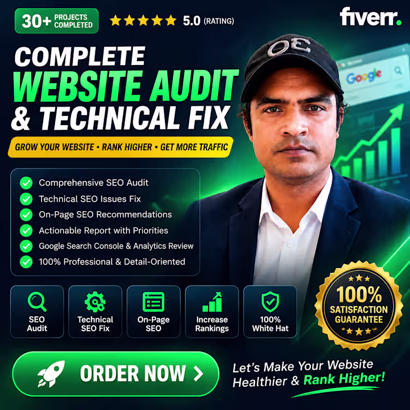 Cover image for I Will Grow Your Website with Technical SEO & On-Page SEO
