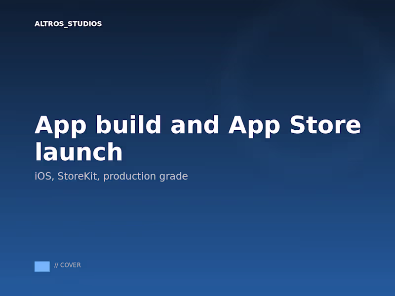 Cover image for App build and App Store launch