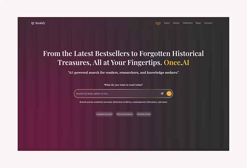 Cover image for Bookify — An AI-Powered Research & Knowledge Discovery Platform
