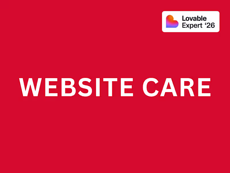 Cover image for Website Care
