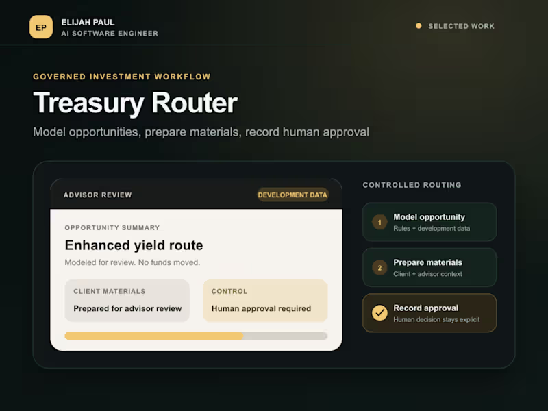 Cover image for Treasury Router: Keep Advisors in Control