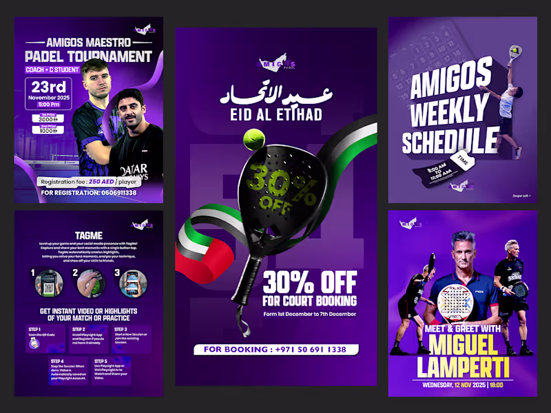 Cover image for Social Media Design for Sports & Brands