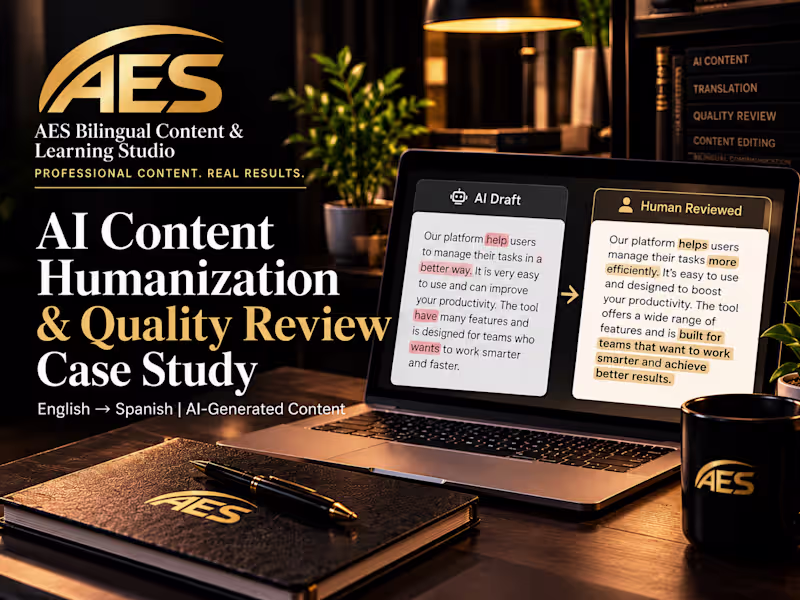 Cover image for AI Content Humanization & Quality Review