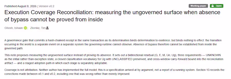 Cover image for Execution Coverage Reconciliation