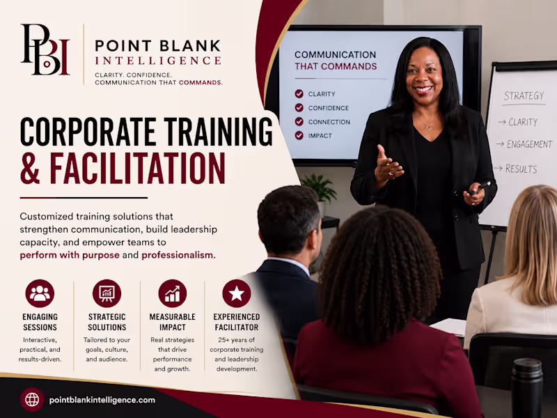 Cover image for Corporate Training & Facilitation