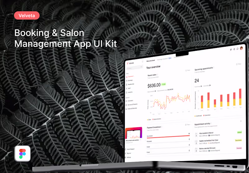 Cover image for Booking & Salon Management App