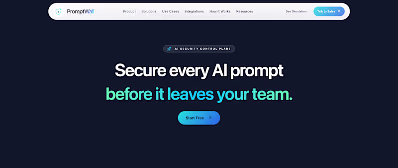 Cover image for PromptWall — Enterprise AI Security