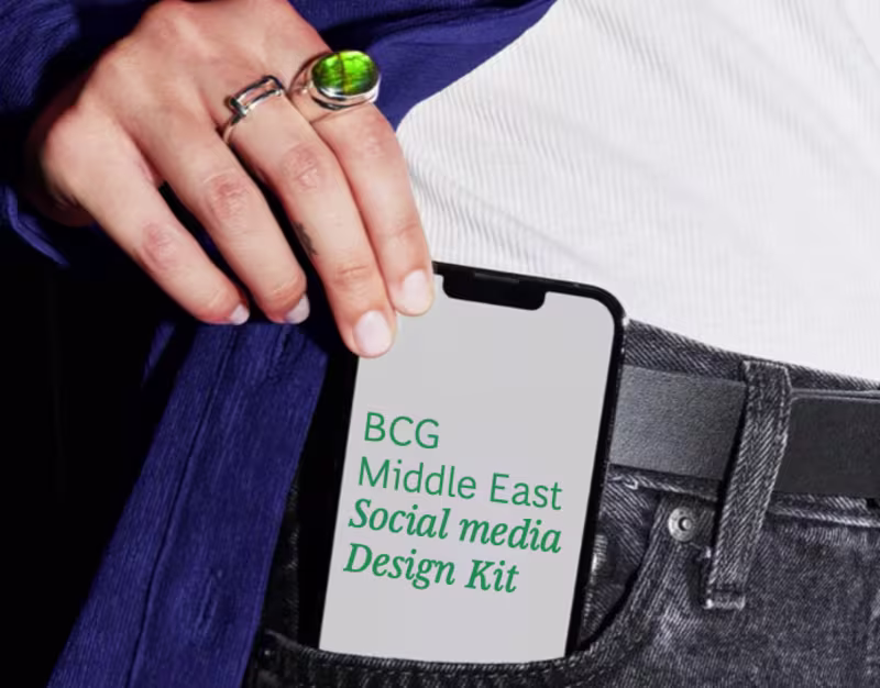 Cover image for BCG Middle East Social Media Design Project