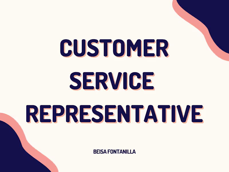 Cover image for Customer Service Representative