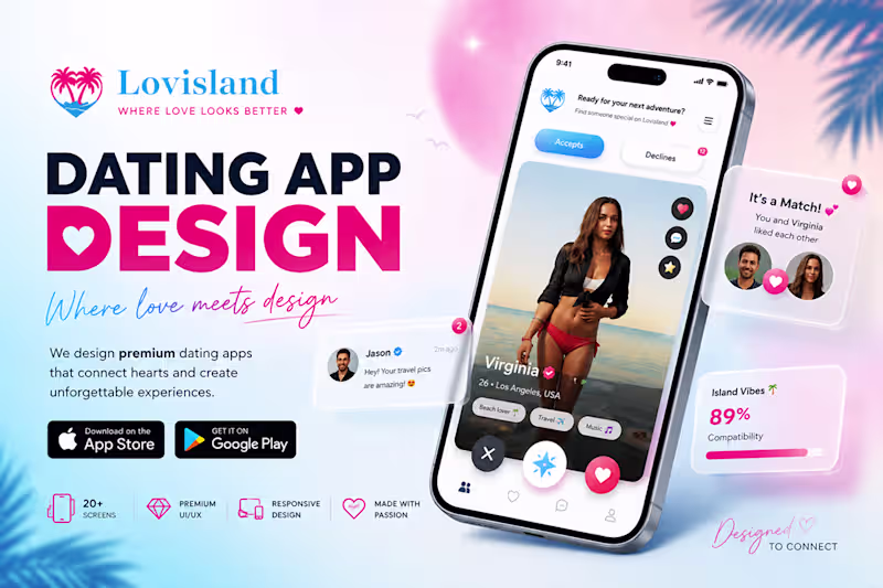 Cover image for Lovisland - A dating app for connecting hearts !