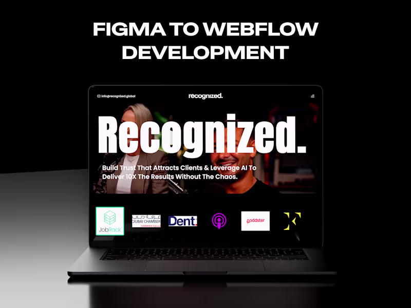 Cover image for Figma to Webflow Development