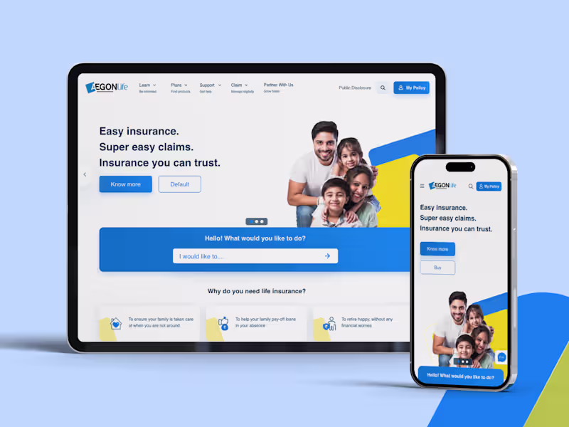 Cover image for Aegon Life - Mobile-First Insurance