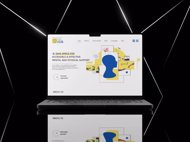 Cover image for Ukrainian Psychological Hub Website Redesign