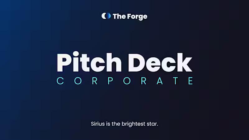 Cover image for Pitch Deck – PowerPoint Presentation