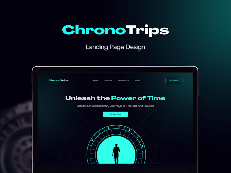 Cover image for Chronotrips: Time travel agency landing page