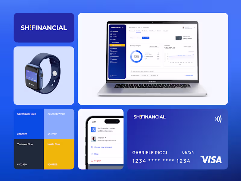Cover image for Fintech Platform  UI UX design Global banking & crypto FX app