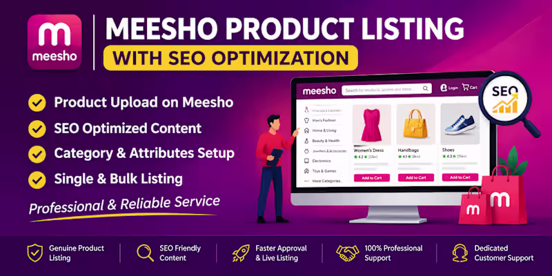 Cover image for Meesho Product Listing & SEO Optimization | Single & Bulk Upload