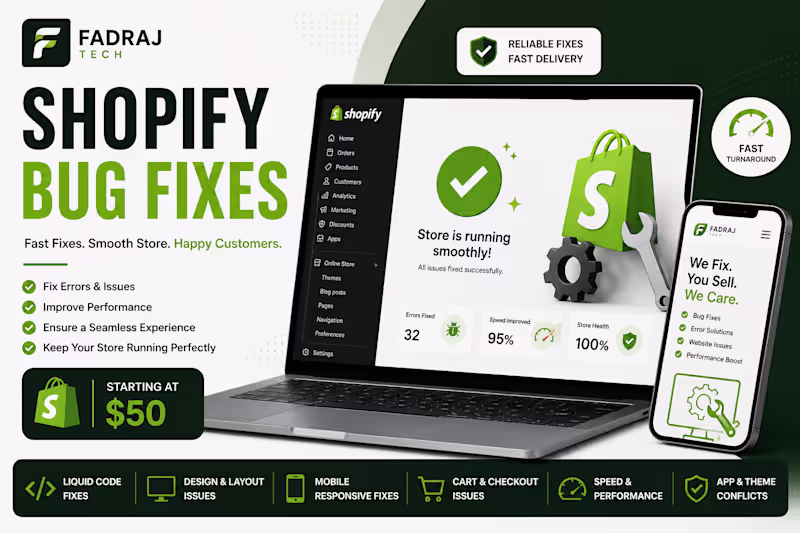 Cover image for Shopify Bug Fixes