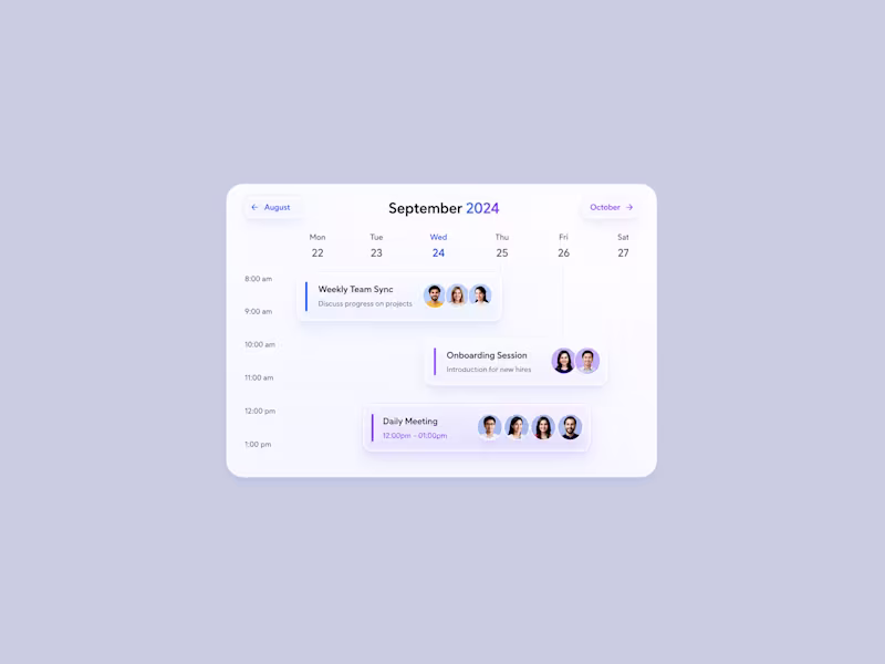 Cover image for Modern Calendar Card