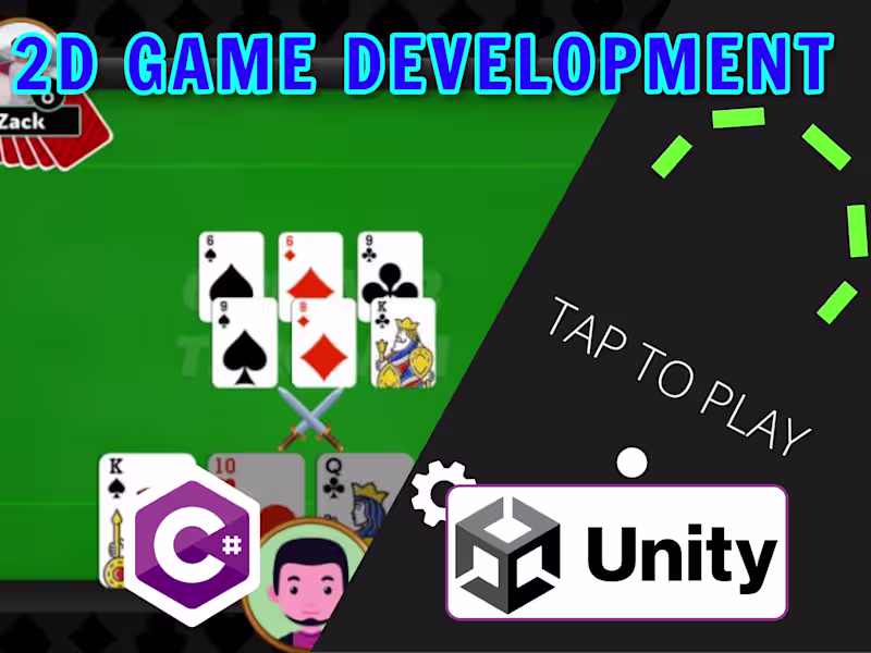 Cover image for I will develop a 2D game in Unity