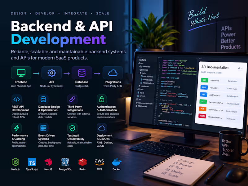 Cover image for Backend & API Development