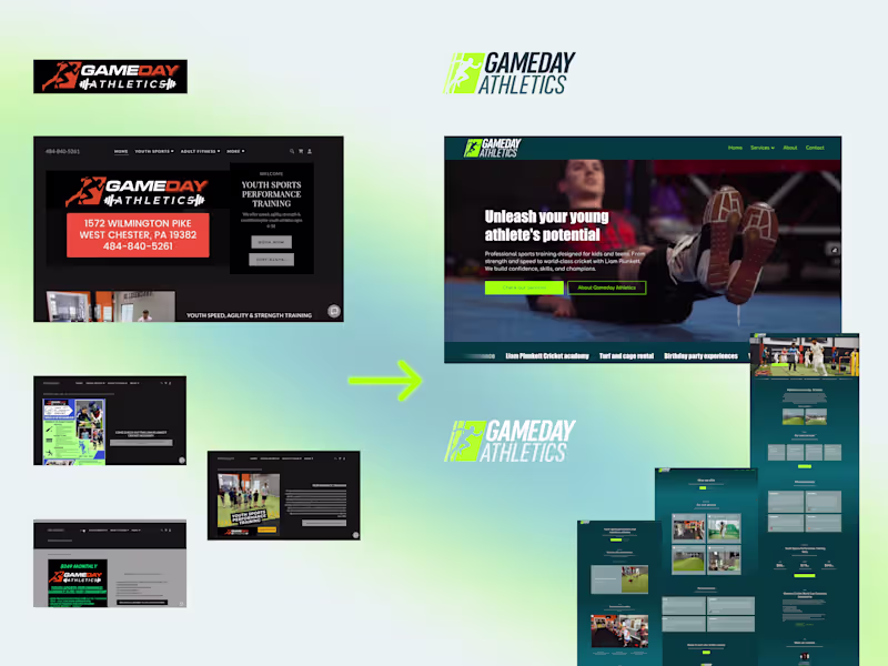 Cover image for Modern Website Redesign in Framer for Youth Sports Center