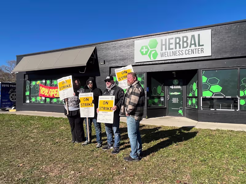 Cover image for Historic Cannabis Worker Strike 