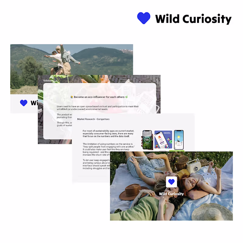 Cover image for Wild Curiosity App Design for Sustainability