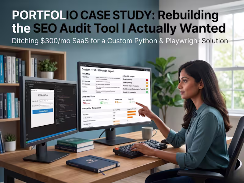 Cover image for Custom Site Intelligence Audit Tool — Python + Playwright