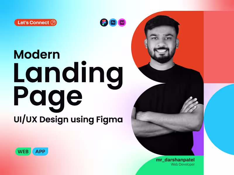 Cover image for I will design landing pages with Figma, Webflow, WordPress