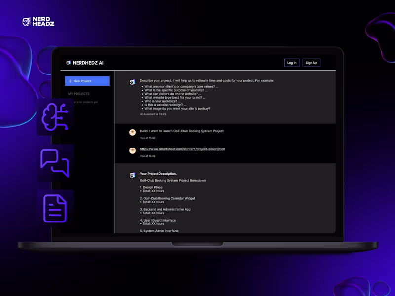 Cover image for NerdHeadz AI — Project Estimation