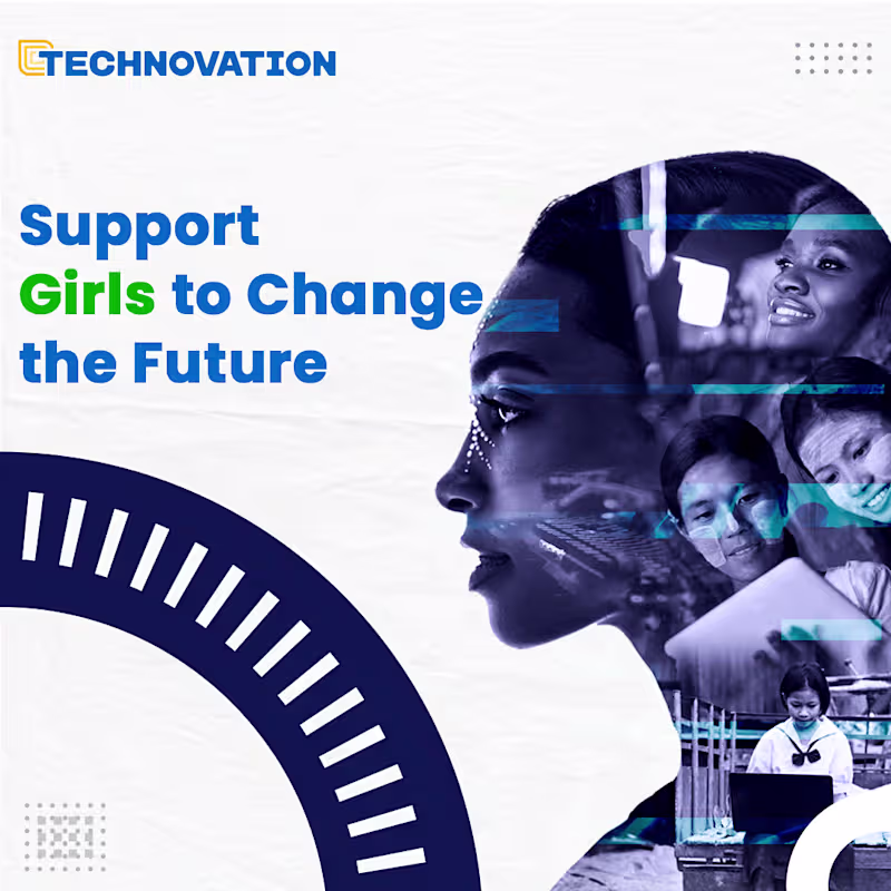 Cover image for Women Empowerment Post for Technovation on Behance