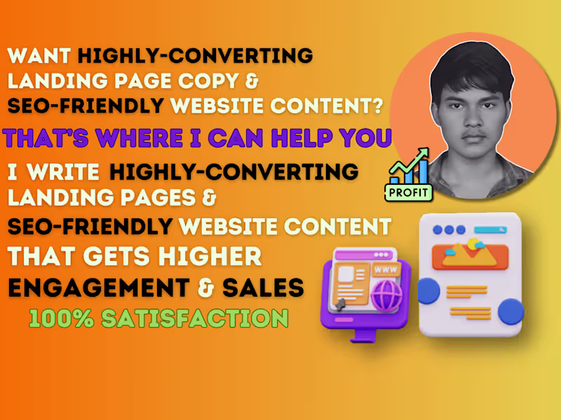 Cover image for High-Converting Landing Pages & SEO-Friendly Website Content