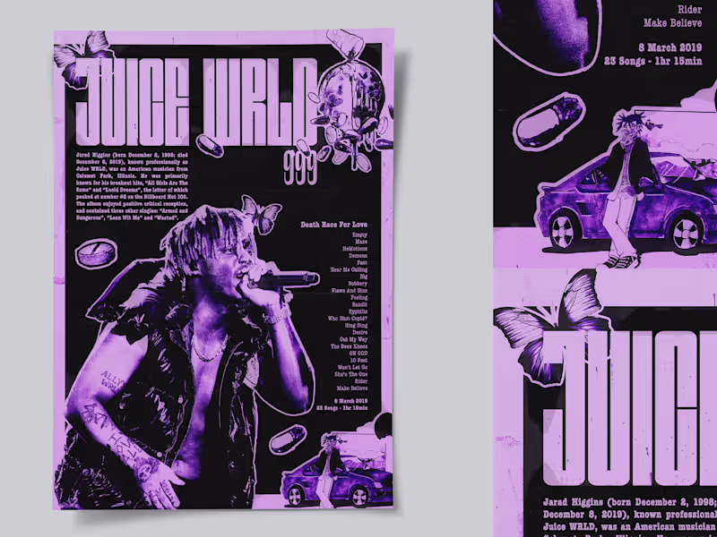 Cover image for Livia Schneider - Juice WRLD Poster