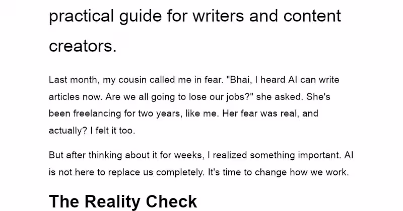 Cover image for Adapting to AI in Freelancing