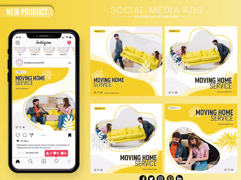 Cover image for Create advertisements and social posts for Grow Up Your Business