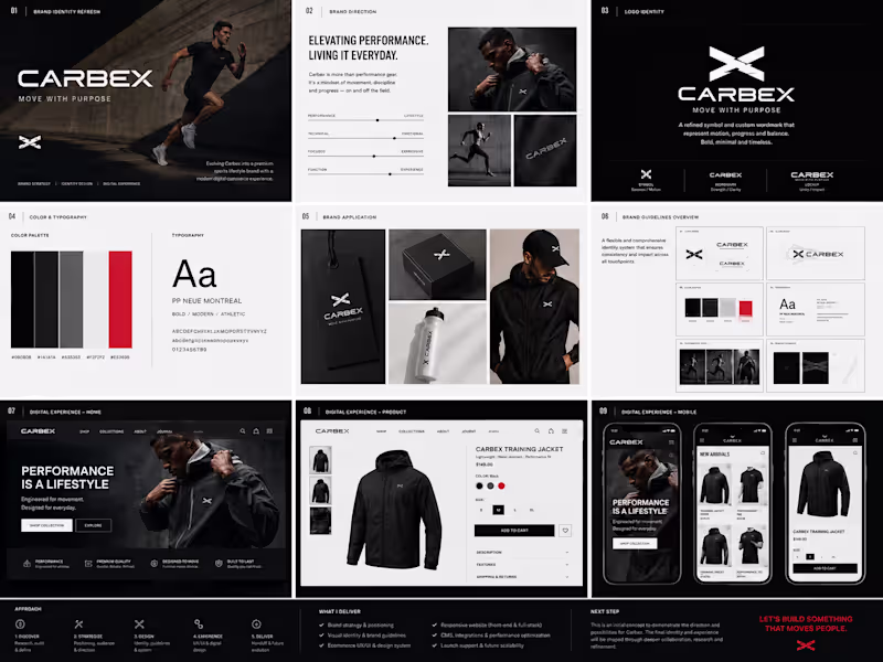 Cover image for Carbex Premium Sports Lifestyle Brand Concept
