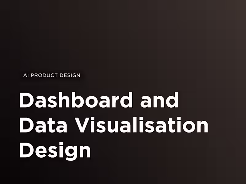 Cover image for Dashboard and Data Visualisation Design