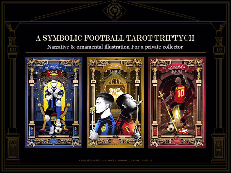 Cover image for A Symbolic Football Tarot Triptych