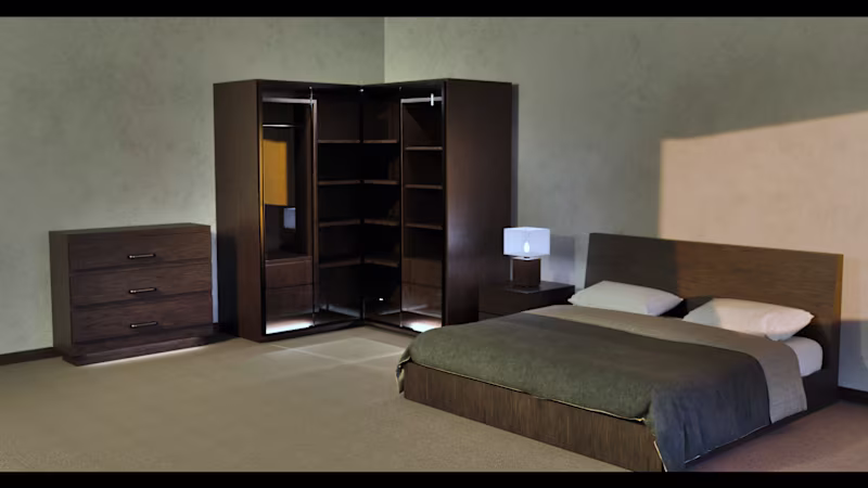 Cover image for Realistic Low-Poly Bedroom Pack — Game-Ready